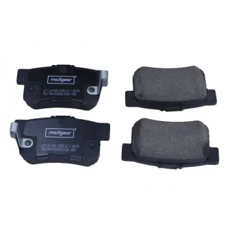 Jeu de 4 plaquettes de frein arrière MAXGEAR 19-3669