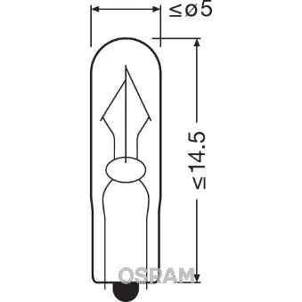 Ampoule, éclairage intérieur OSRAM 2341