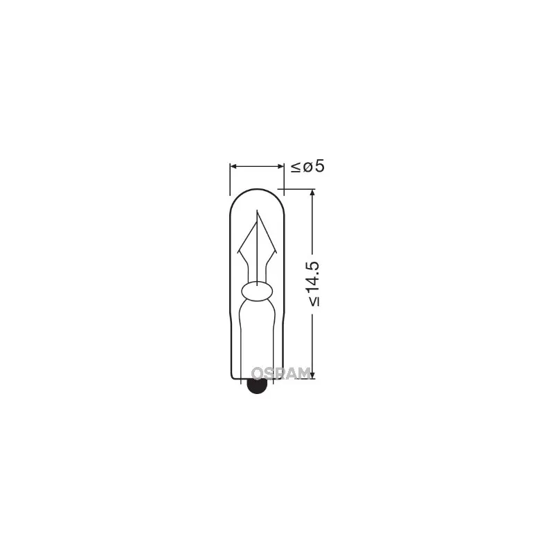 Ampoule, éclairage intérieur OSRAM 2341