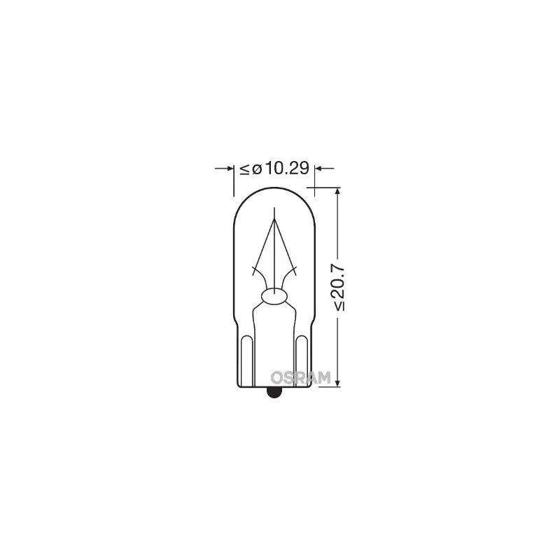 Ampoule, éclairage intérieur OSRAM 2840