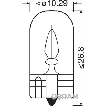 Ampoule, éclairage intérieur OSRAM 2841
