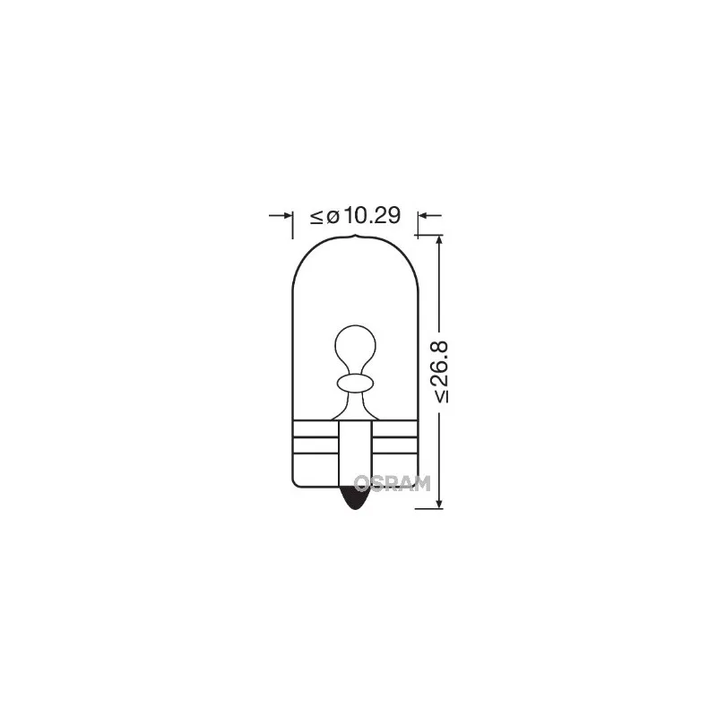 Ampoule, feu clignotant OSRAM 2845