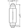 Ampoule, éclairage intérieur OSRAM 6411 - Visuel 2