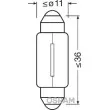 Ampoule, feu éclaireur de plaque OSRAM 6423-02B - Visuel 3