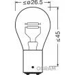 Ampoule, feu stop/feu arrière OSRAM 7225-02B - Visuel 3