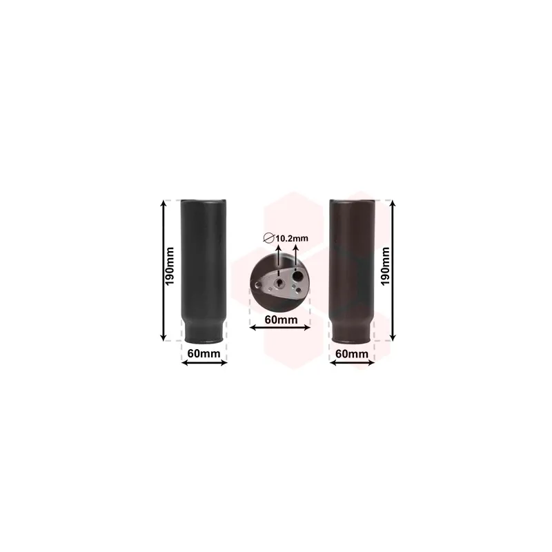 Filtre déshydratant, climatisation VAN WEZEL 0100D003