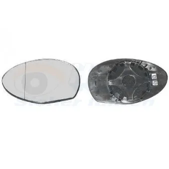 Verre de rétroviseur, rétroviseur extérieur VAN WEZEL 0147837