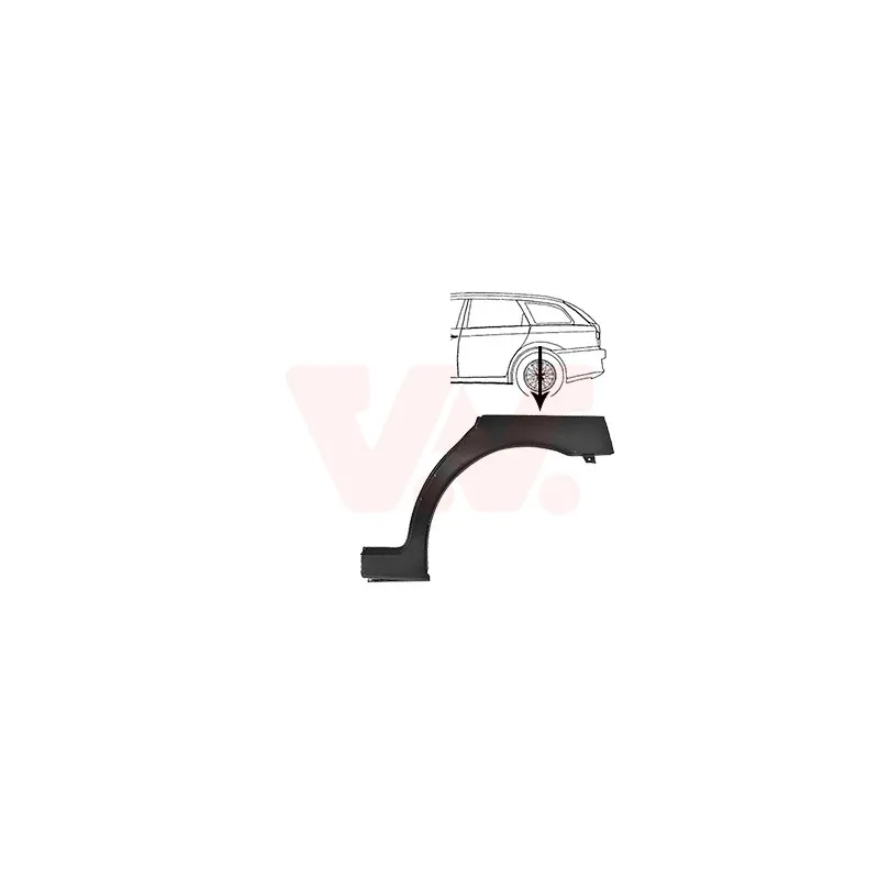 Panneau latéral arrière gauche VAN WEZEL 0156143