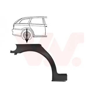 Panneau latéral arrière droit VAN WEZEL 0156144