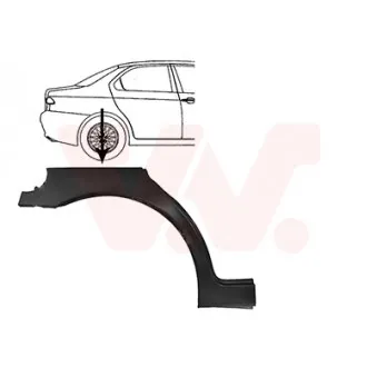 Panneau latéral arrière droit VAN WEZEL 0156148