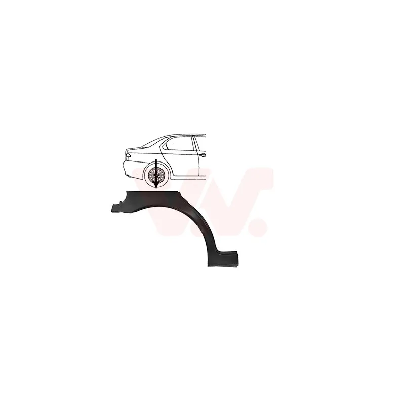 Panneau latéral arrière droit VAN WEZEL 0156148