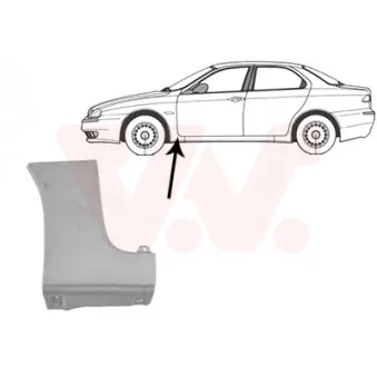 Aile avant gauche VAN WEZEL 0156155