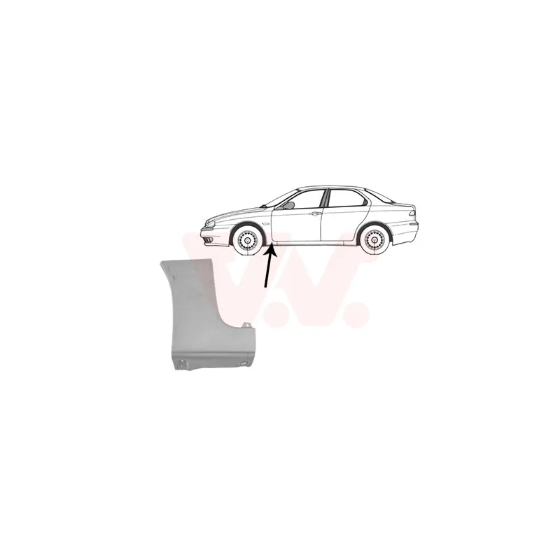 Aile avant gauche VAN WEZEL 0156155