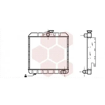 Radiateur, refroidissement du moteur VAN WEZEL 02002008