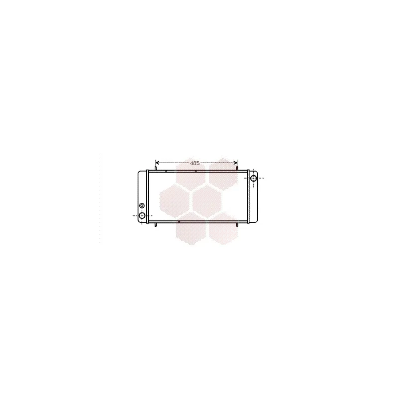 Radiateur, refroidissement du moteur VAN WEZEL 02002040