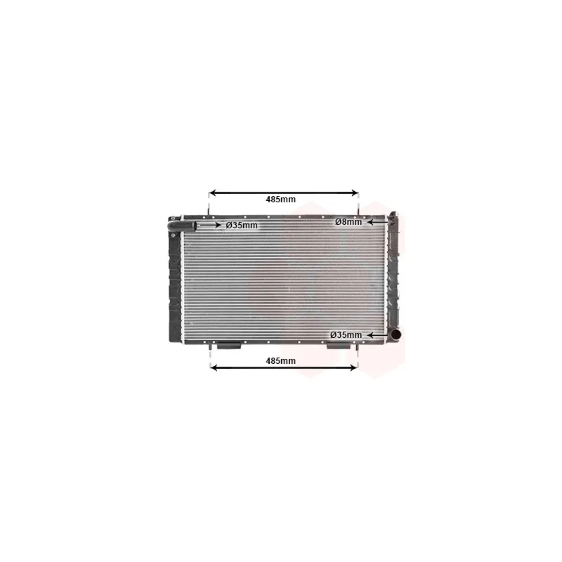 Radiateur, refroidissement du moteur VAN WEZEL 02002065