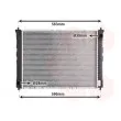 Radiateur, refroidissement du moteur VAN WEZEL 02002068 - Visuel 1