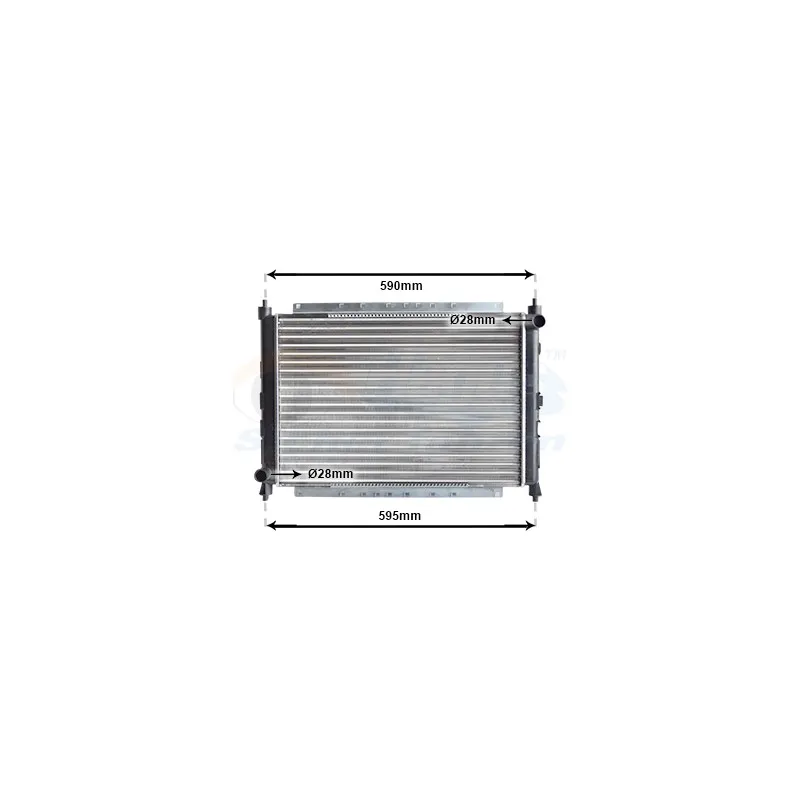 Radiateur, refroidissement du moteur VAN WEZEL 02002069