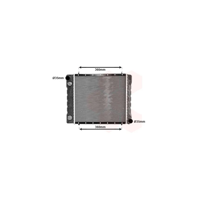 Radiateur, refroidissement du moteur VAN WEZEL 02002084