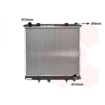 Radiateur, refroidissement du moteur VAN WEZEL 02002126