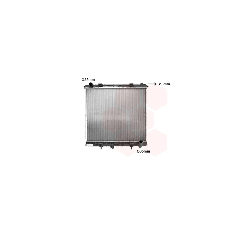 Radiateur, refroidissement du moteur VAN WEZEL 02002126