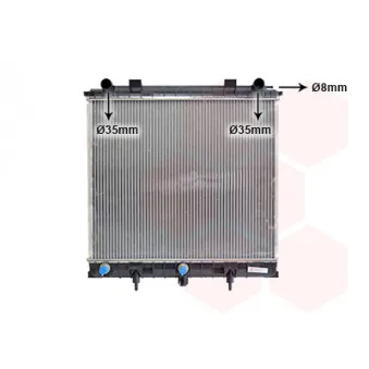 Radiateur, refroidissement du moteur VAN WEZEL 02002132