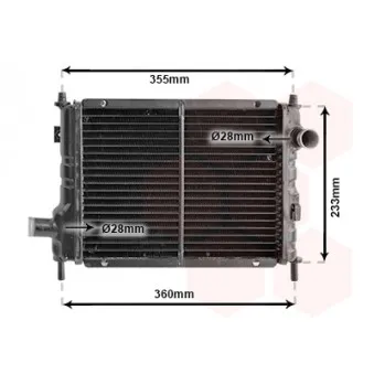 Radiateur, refroidissement du moteur VAN WEZEL