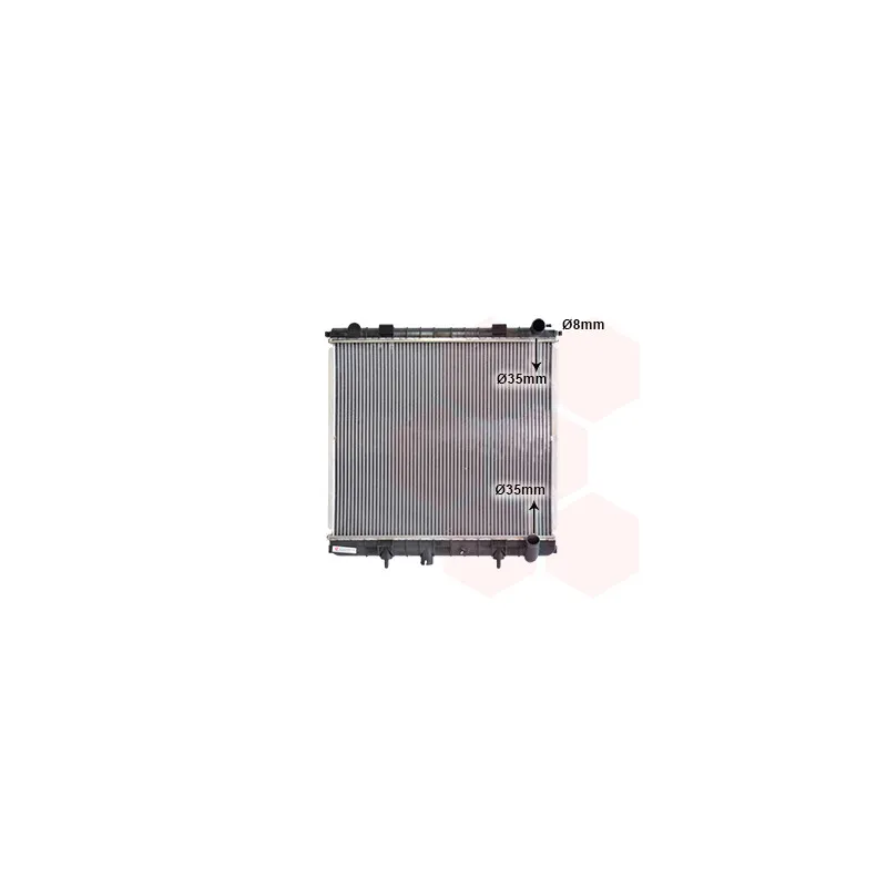 Radiateur, refroidissement du moteur VAN WEZEL 02002173