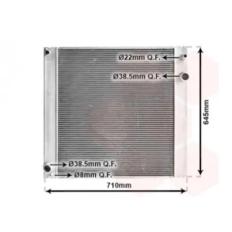 Radiateur, refroidissement du moteur VAN WEZEL 02002229