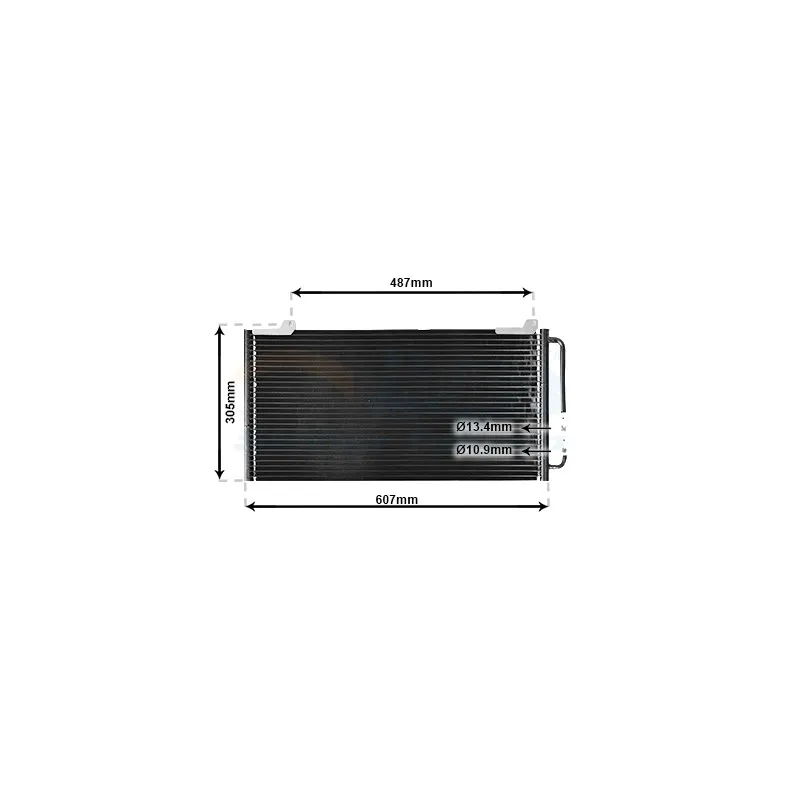 Condenseur, climatisation VAN WEZEL 02005139