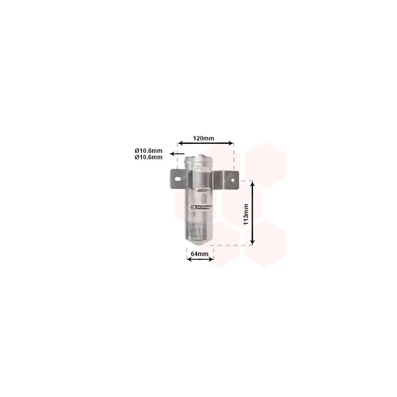 Filtre déshydratant, climatisation VAN WEZEL 0200D039