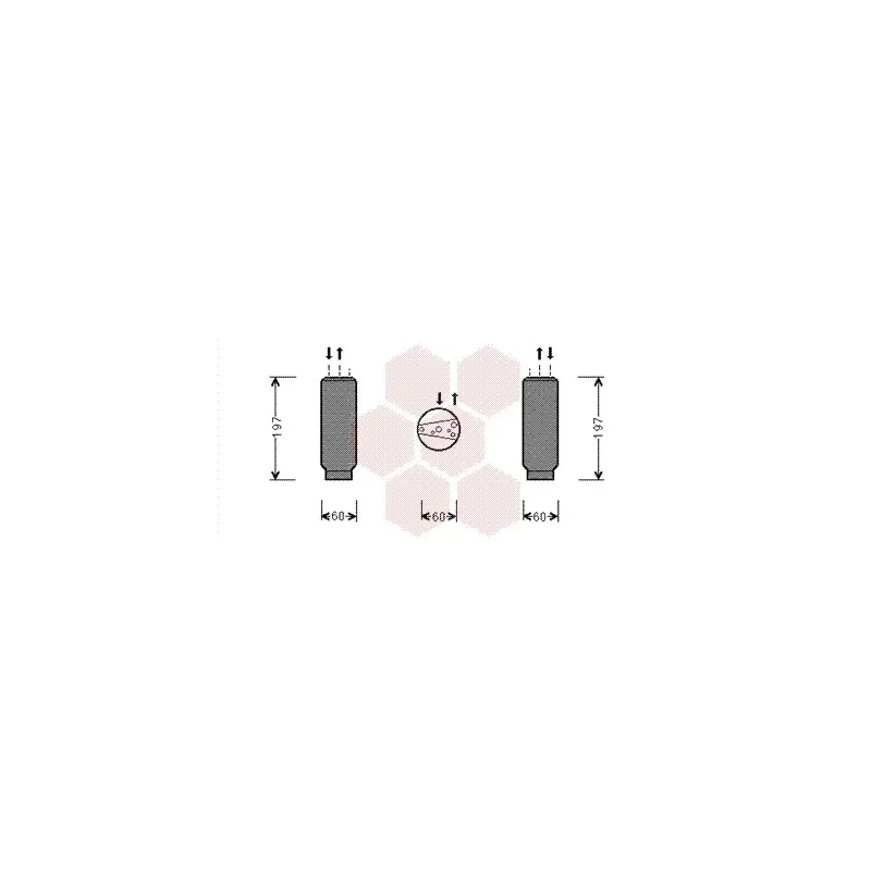 Filtre déshydratant, climatisation VAN WEZEL 0200D146