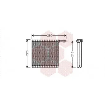 Évaporateur climatisation VAN WEZEL 0200V196