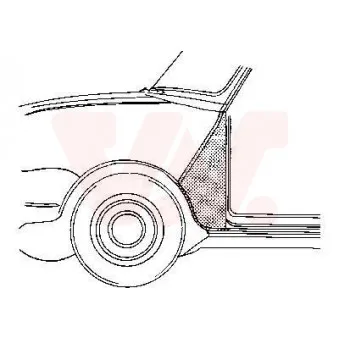 Aile avant gauche VAN WEZEL 0201.53