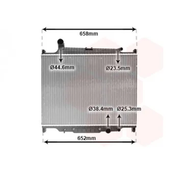 Radiateur, refroidissement du moteur VAN WEZEL 02012704