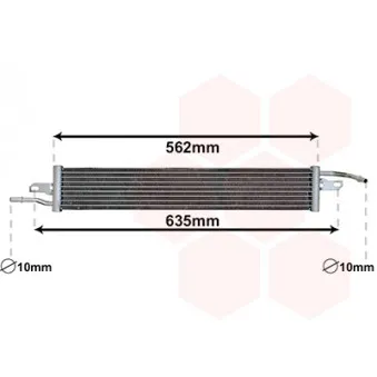 Intercooler, échangeur VAN WEZEL 02014701