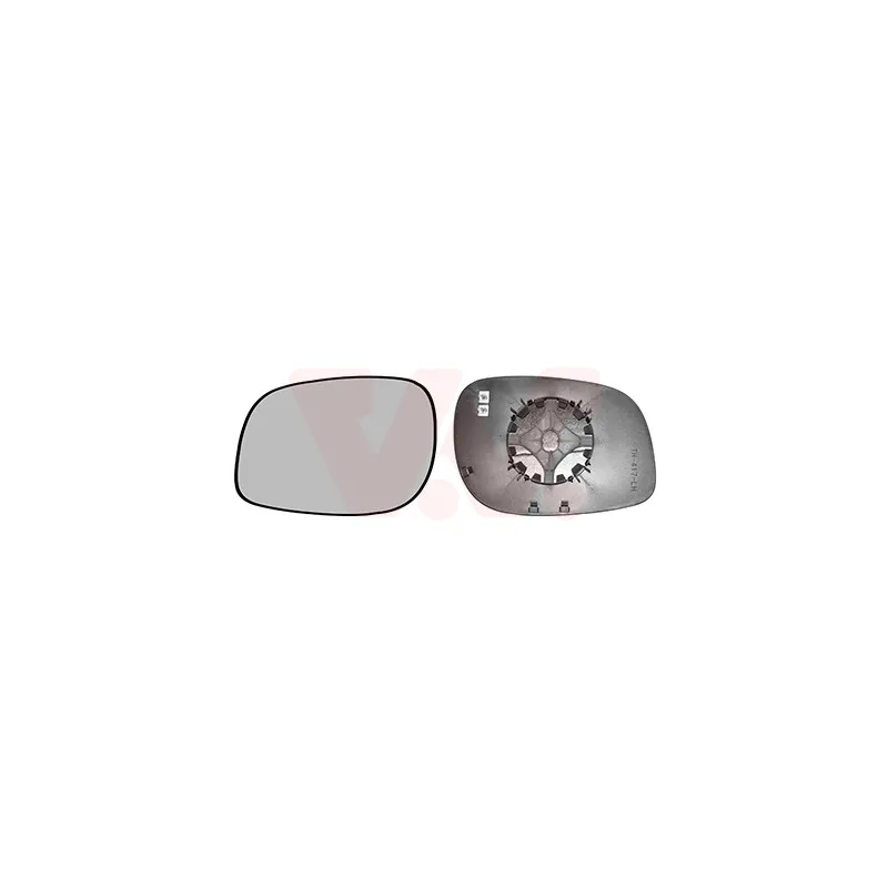 Verre de rétroviseur, rétroviseur extérieur VAN WEZEL 0248837