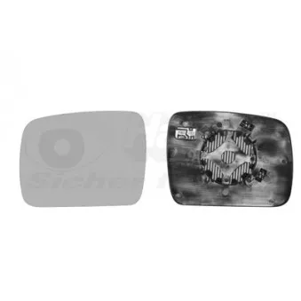 Verre de rétroviseur, rétroviseur extérieur VAN WEZEL 0250837