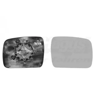 Verre de rétroviseur, rétroviseur extérieur VAN WEZEL 0250838