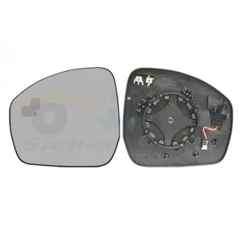 Verre de rétroviseur, rétroviseur extérieur VAN WEZEL 0258835