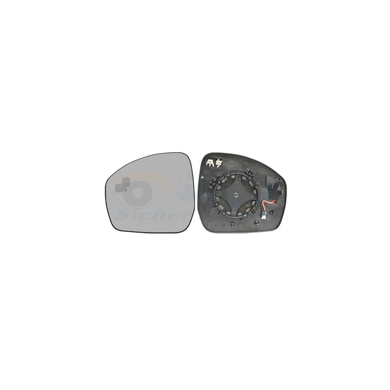 Verre de rétroviseur, rétroviseur extérieur VAN WEZEL 0258835