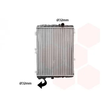 Radiateur, refroidissement du moteur VAN WEZEL 03002002
