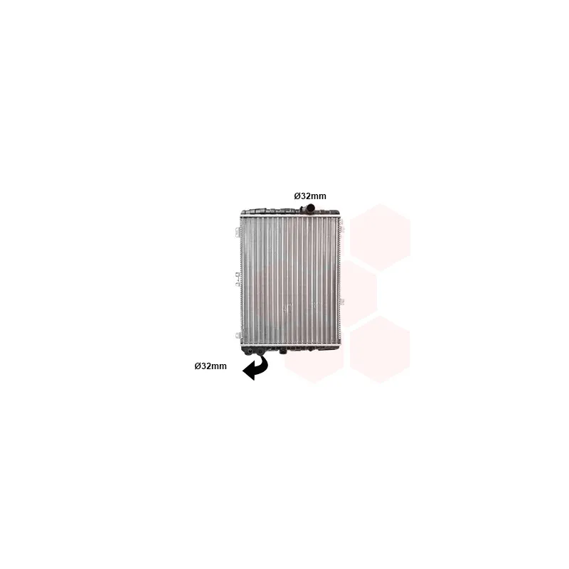 Radiateur, refroidissement du moteur VAN WEZEL 03002002