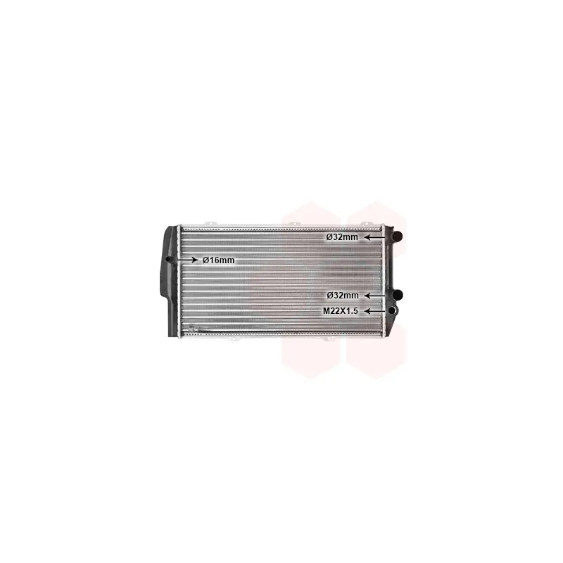 Radiateur, refroidissement du moteur VAN WEZEL 03002019