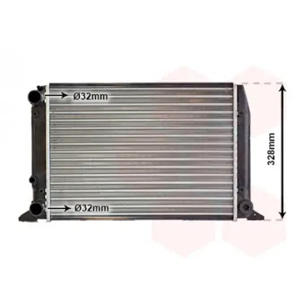 Radiateur, refroidissement du moteur VAN WEZEL 03002028
