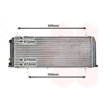 Radiateur, refroidissement du moteur VAN WEZEL