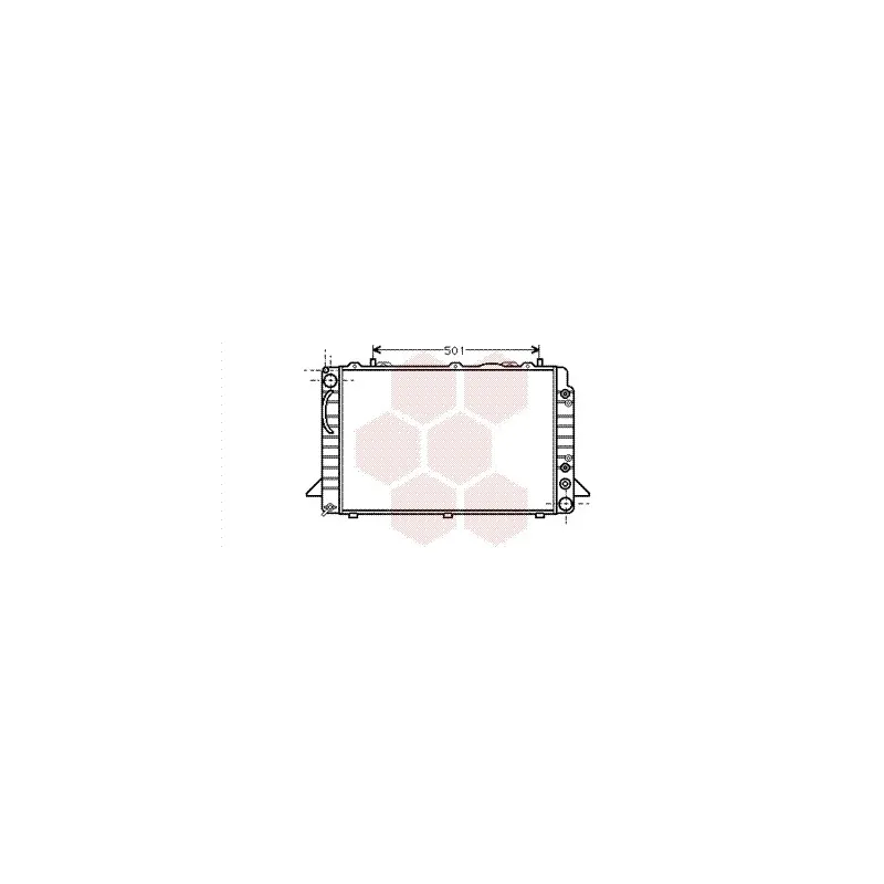 Radiateur, refroidissement du moteur VAN WEZEL 03002088