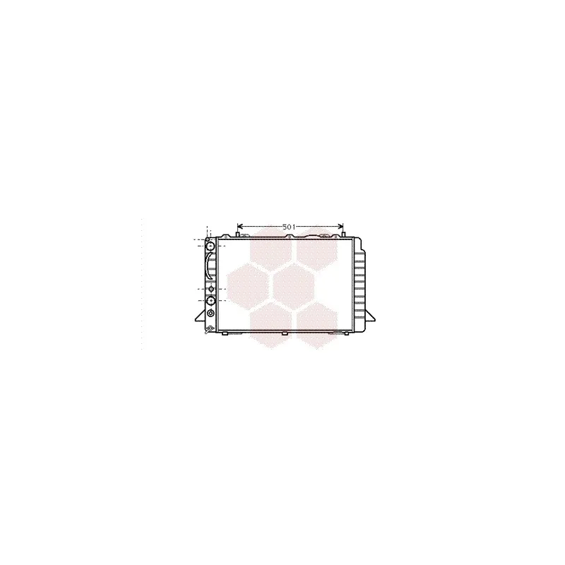 Radiateur, refroidissement du moteur VAN WEZEL 03002092