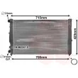 Radiateur, refroidissement du moteur VAN WEZEL 03002105 - Visuel 1