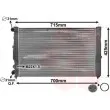 Radiateur, refroidissement du moteur VAN WEZEL 03002108 - Visuel 1
